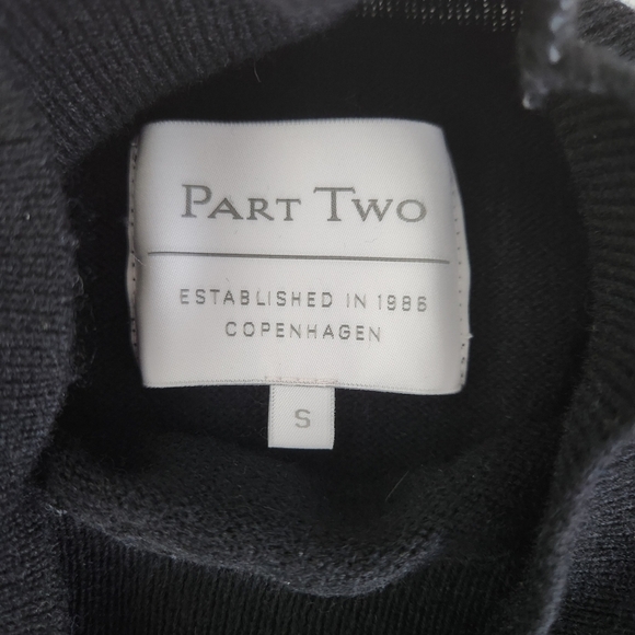 Part Two 100% Wool Black Long Sleeve Sweater – Size Small – Excellent Condition - Picture 7 of 11